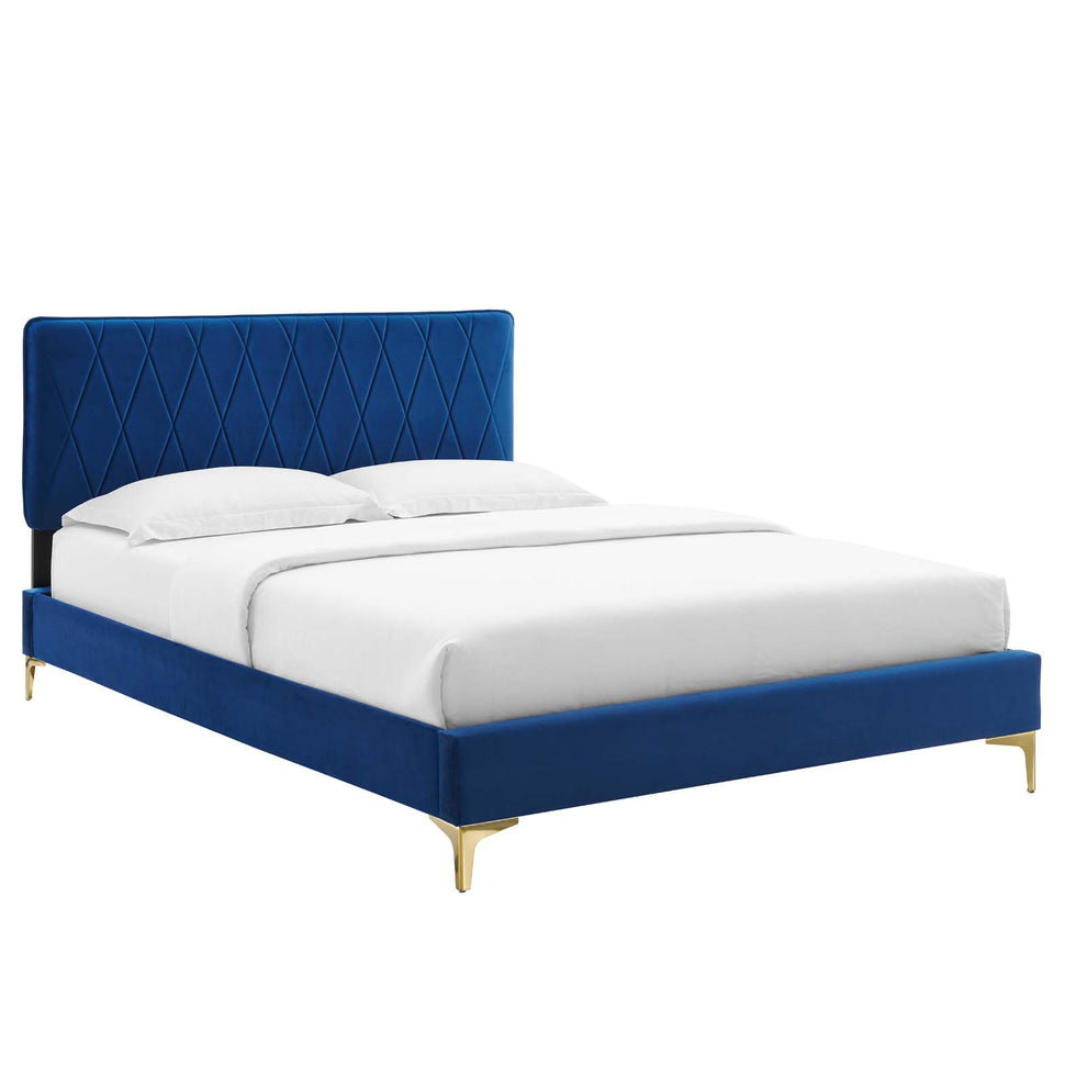 Modway Phillipa Performance Velvet Queen Platform Bed - MOD-6706 | Beds | Modishstore - 30