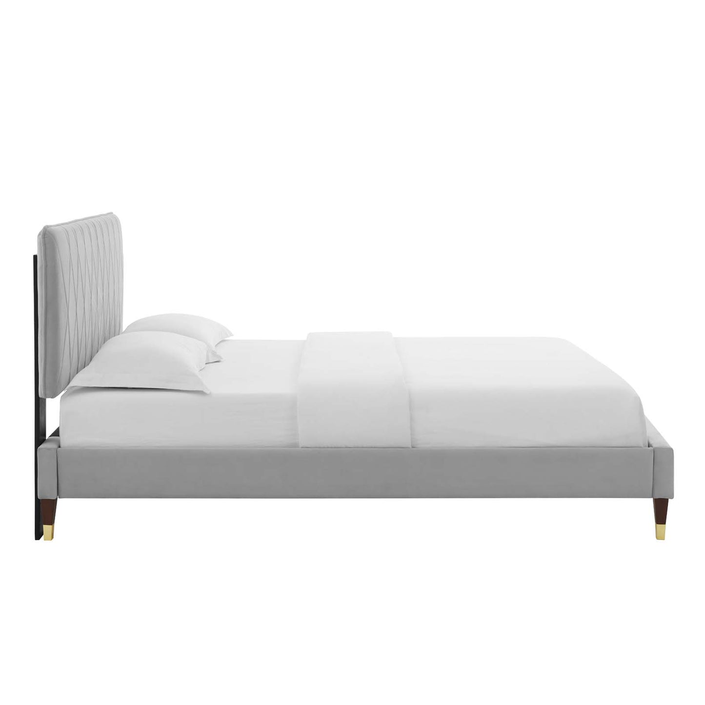 Modway Phillipa Performance Velvet Queen Platform Bed - MOD-6707 | Beds | Modishstore - 20