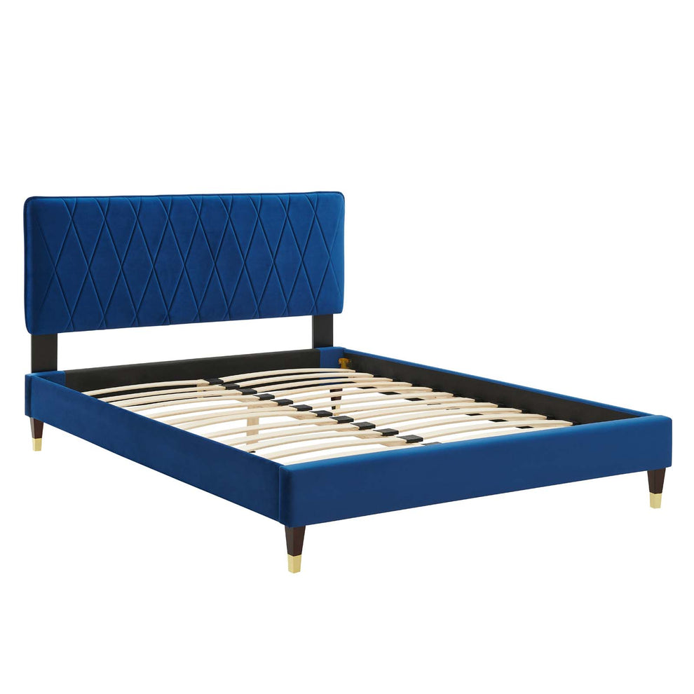 Modway Phillipa Performance Velvet Queen Platform Bed - MOD-6707 | Beds | Modishstore - 31
