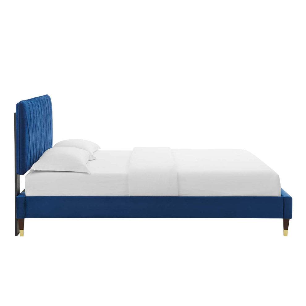 Modway Phillipa Performance Velvet Queen Platform Bed - MOD-6707 | Beds | Modishstore - 34