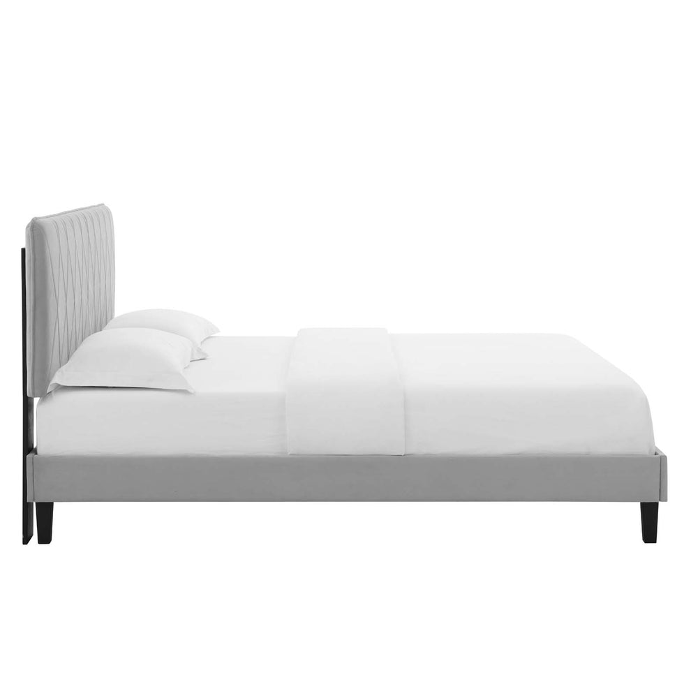 Modway Phillipa Performance Velvet Queen Platform Bed - MOD-6708 | Beds | Modishstore - 20