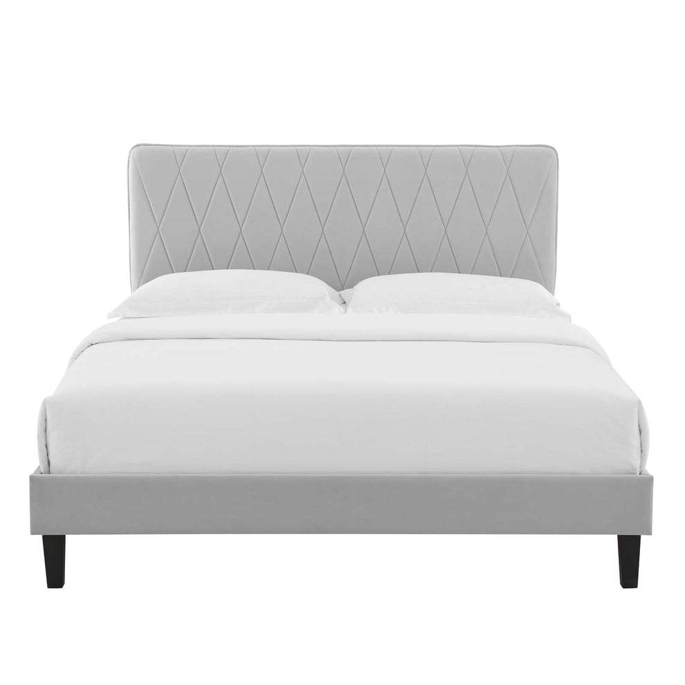 Modway Phillipa Performance Velvet Queen Platform Bed - MOD-6708 | Beds | Modishstore - 21