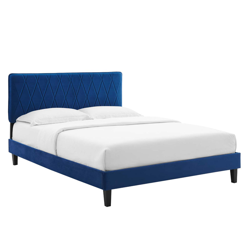 Modway Phillipa Performance Velvet Queen Platform Bed - MOD-6708 | Beds | Modishstore - 30