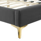 Modway Portia Performance Velvet Queen Platform Bed | Beds | Modishstore-4