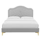 Modway Portia Performance Velvet Queen Platform Bed | Beds | Modishstore-20