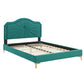 Modway Portia Performance Velvet Queen Platform Bed | Beds | Modishstore-45