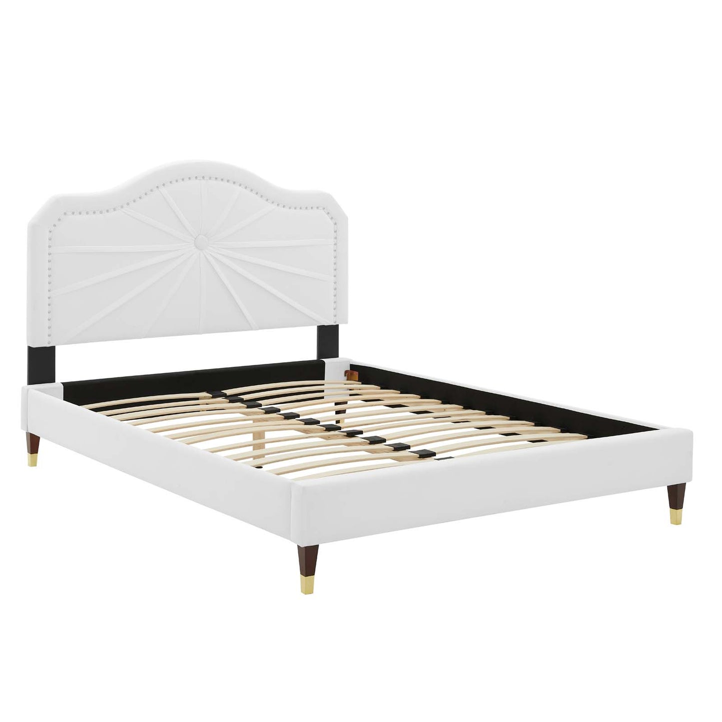 Modway Portia Performance Velvet Queen Platform Bed | Beds | Modishstore-52