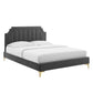 Modway Sienna Performance Velvet Queen Platform Bed - MOD-6712 | Beds | Modishstore - 2