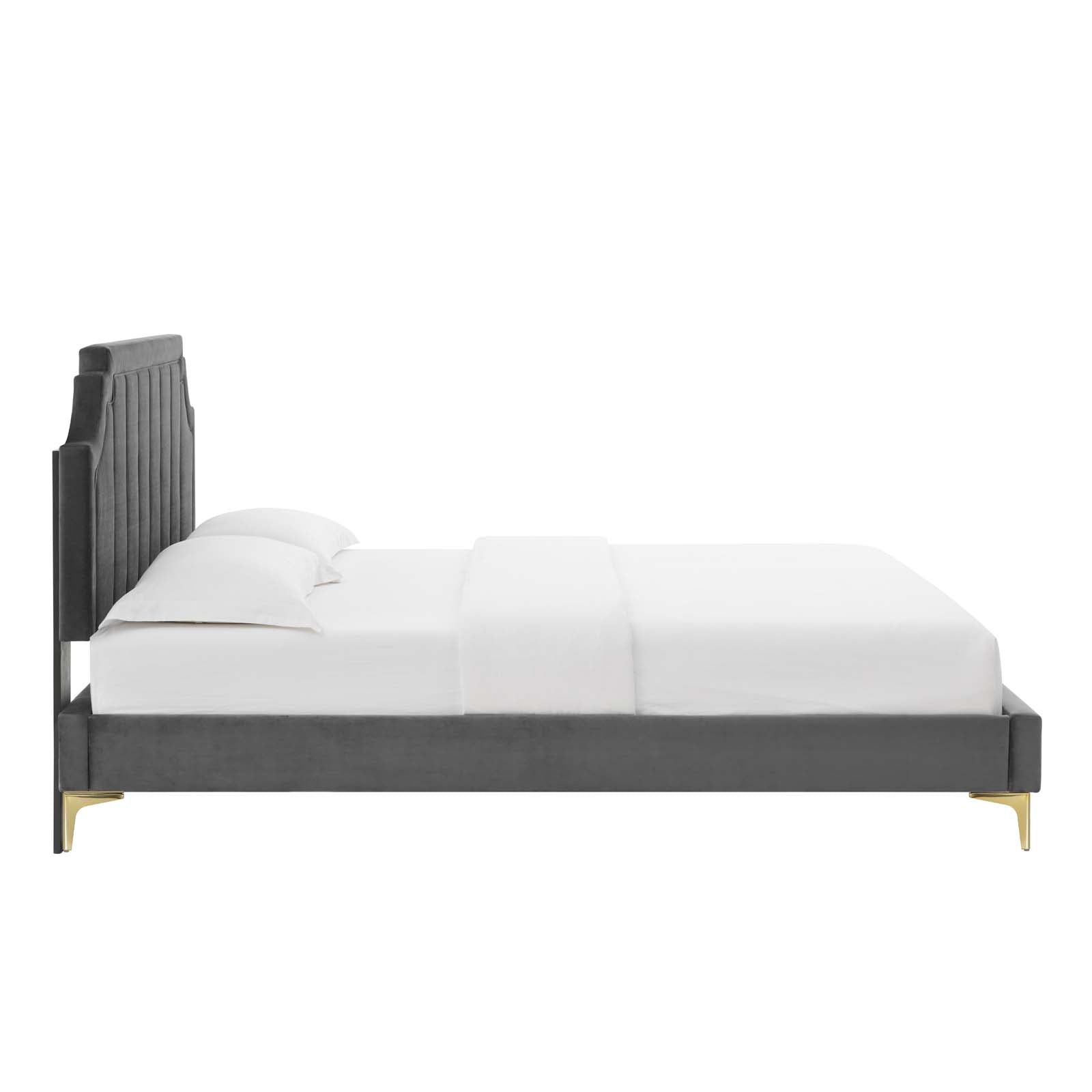 Modway Sienna Performance Velvet Queen Platform Bed - MOD-6712 | Beds | Modishstore - 5