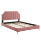 Modway Sienna Performance Velvet Queen Platform Bed | Beds | Modishstore-10