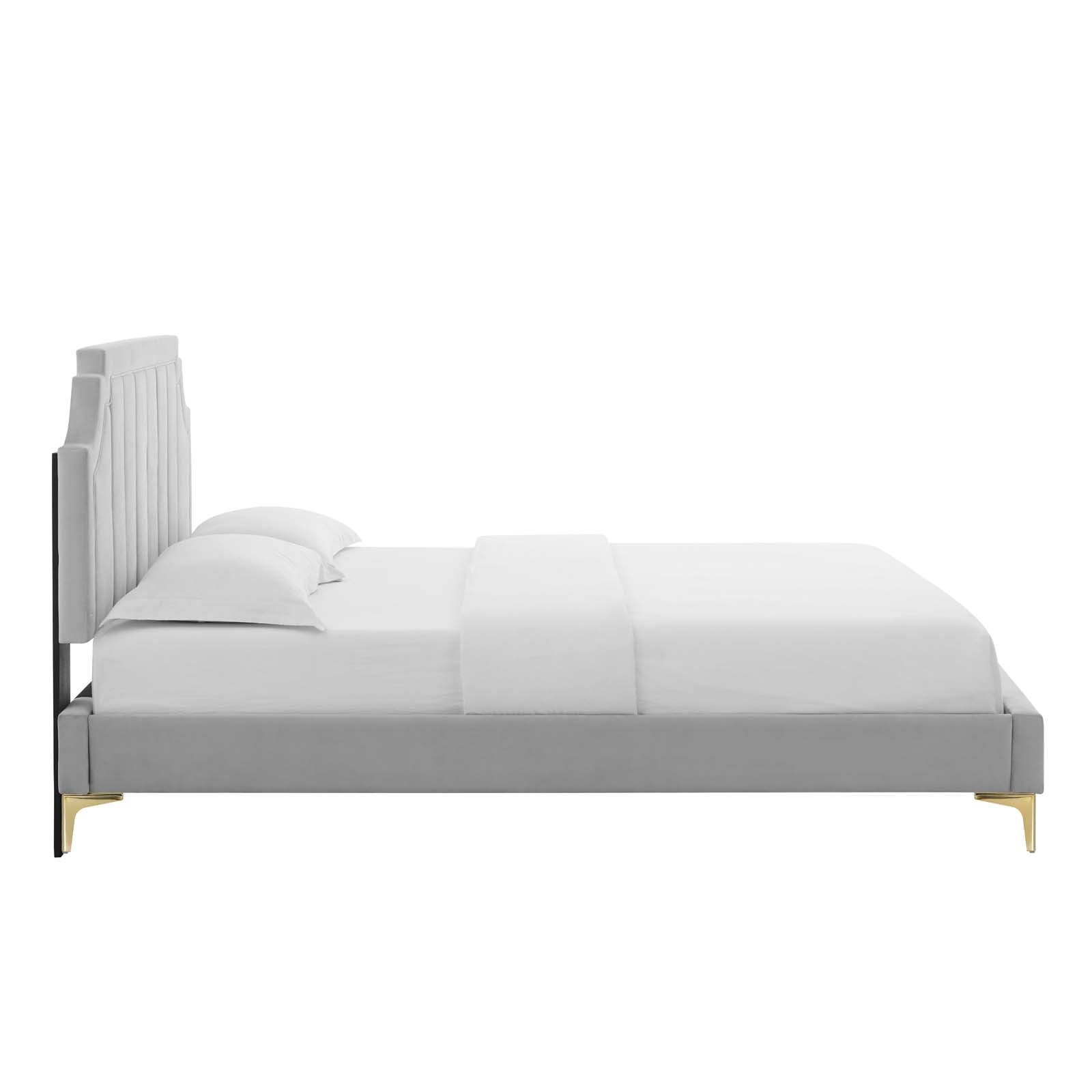 Modway Sienna Performance Velvet Queen Platform Bed - MOD-6712 | Beds | Modishstore - 19