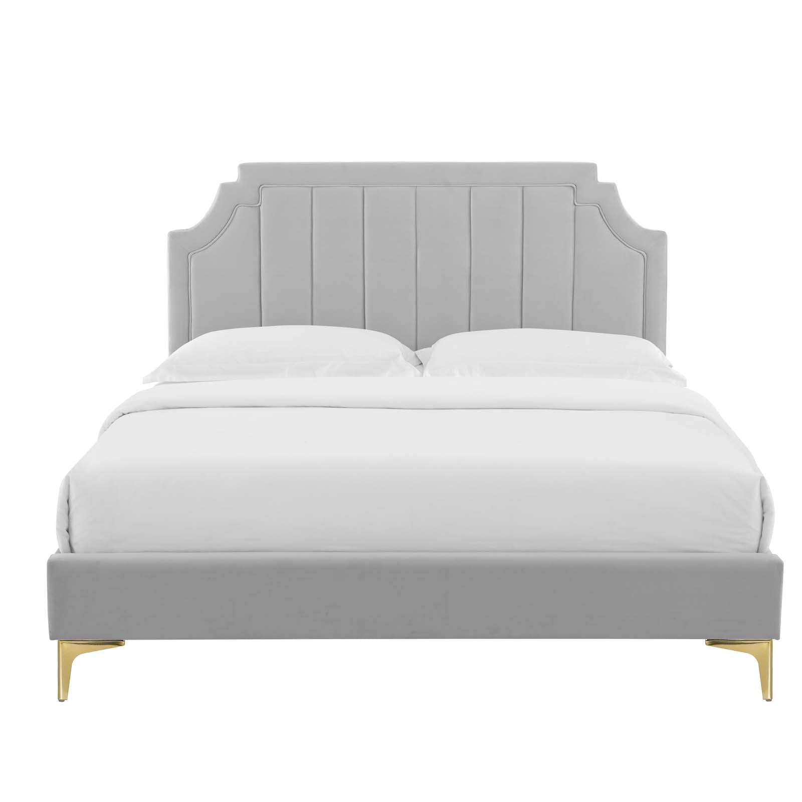 Modway Sienna Performance Velvet Queen Platform Bed - MOD-6712 | Beds | Modishstore - 20