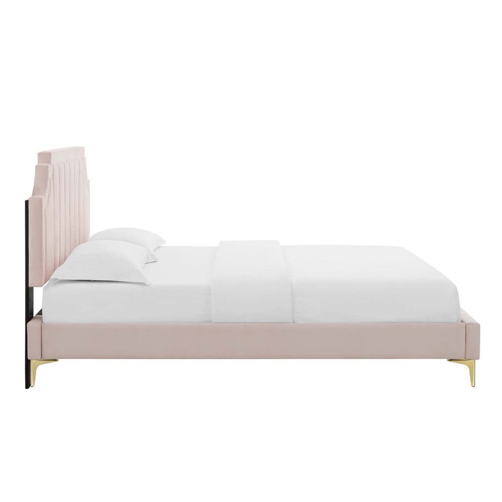 Modway Sienna Performance Velvet Queen Platform Bed - MOD-6712 | Beds | Modishstore - 40