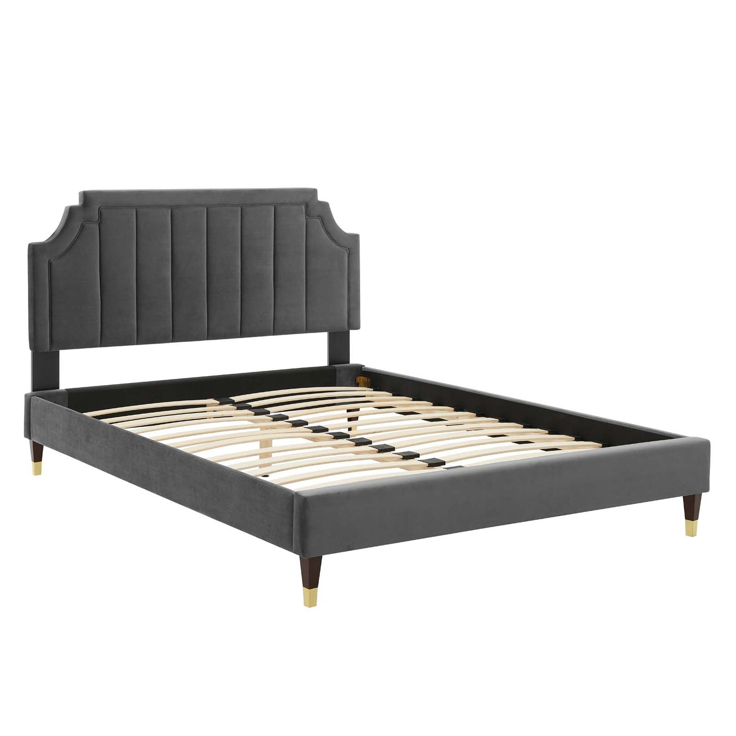Modway Sienna Performance Velvet Queen Platform Bed | Beds | Modishstore-3
