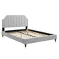 Modway Sienna Performance Velvet Queen Platform Bed | Beds | Modishstore-17