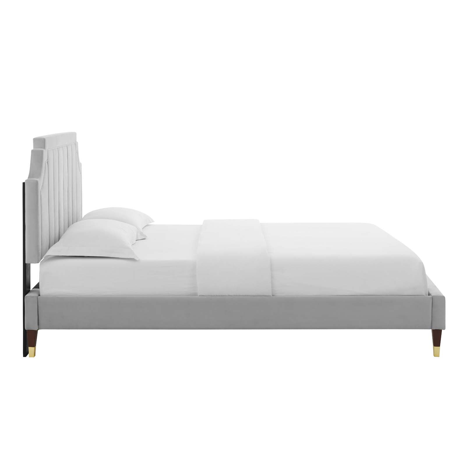 Modway Sienna Performance Velvet Queen Platform Bed | Beds | Modishstore-19