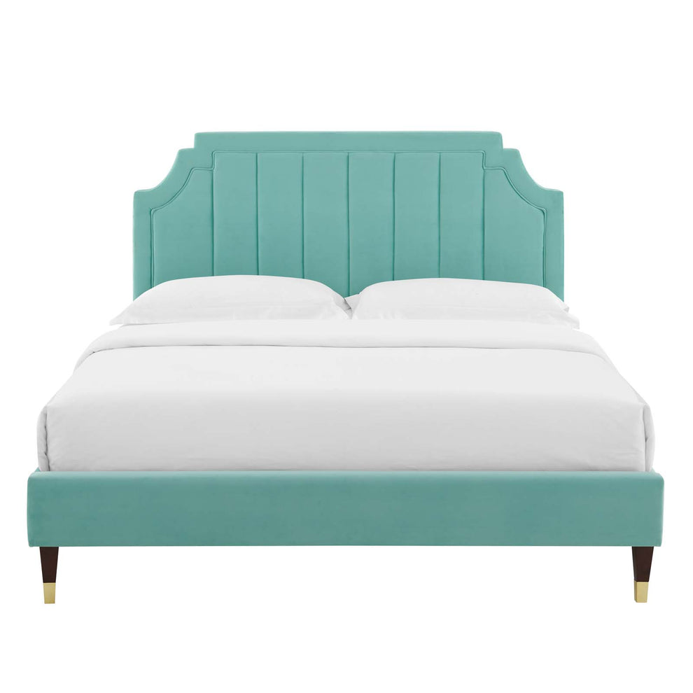 Modway Sienna Performance Velvet Queen Platform Bed - MOD-6713 | Beds | Modishstore - 27