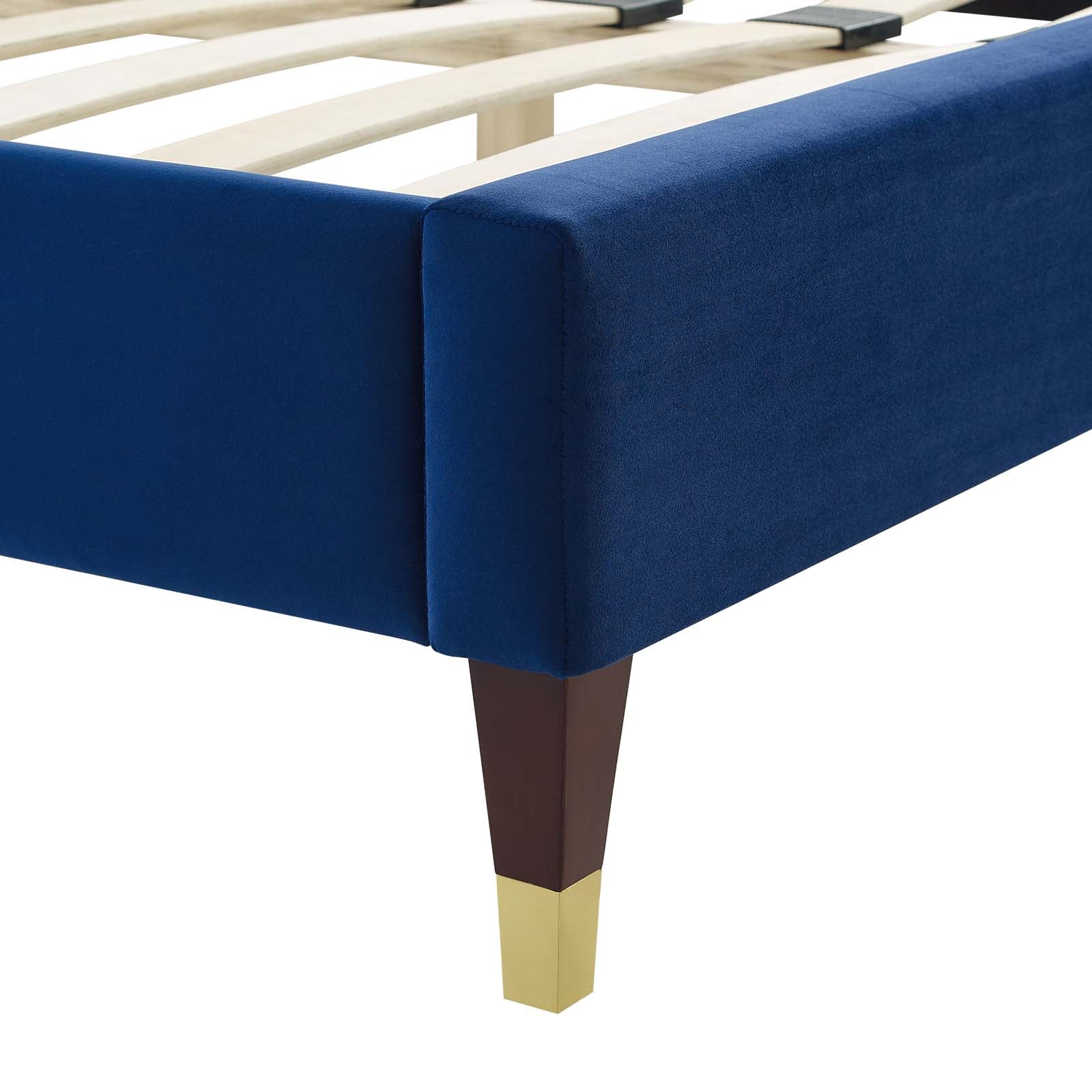 Modway Sienna Performance Velvet Queen Platform Bed | Beds | Modishstore-32