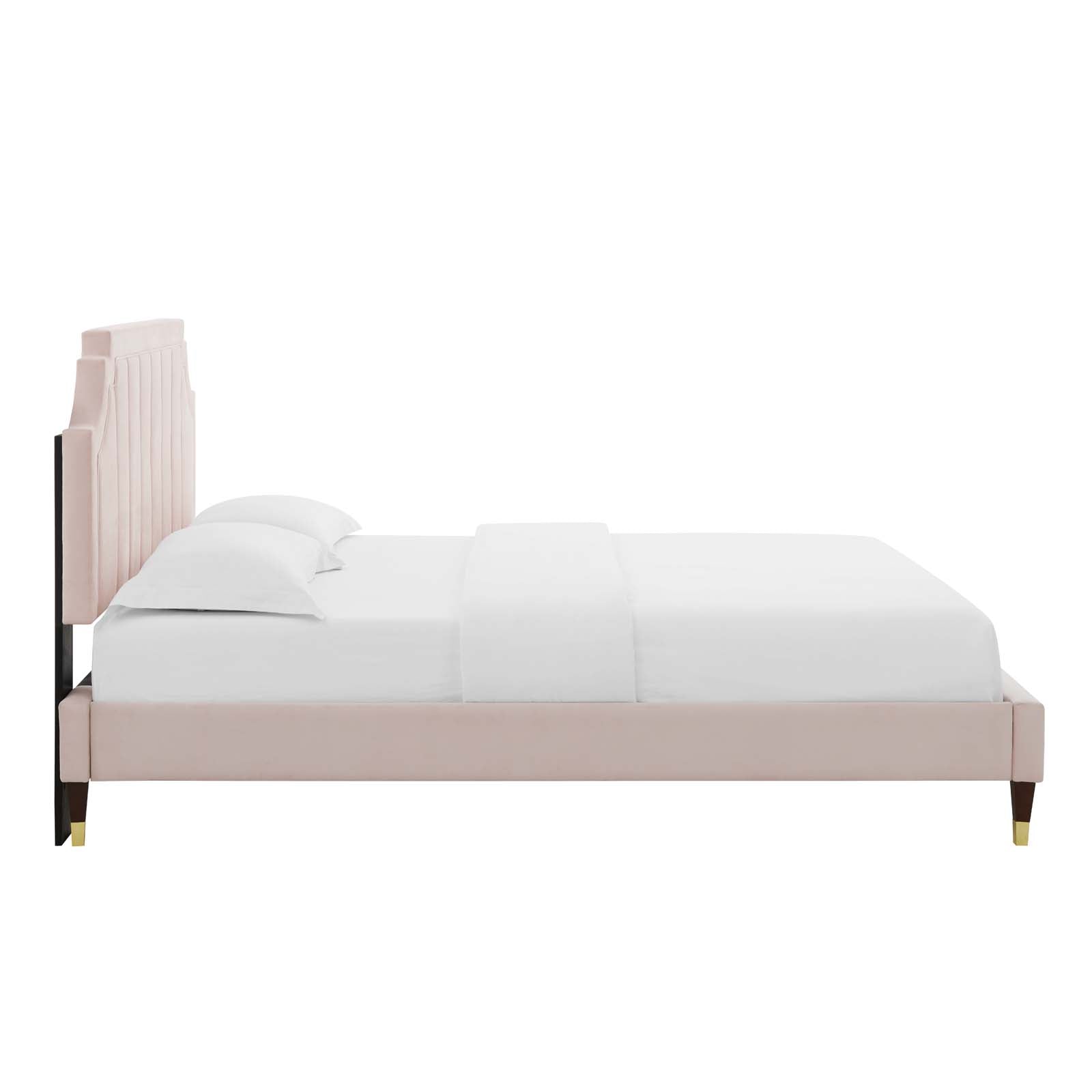 Modway Sienna Performance Velvet Queen Platform Bed | Beds | Modishstore-40