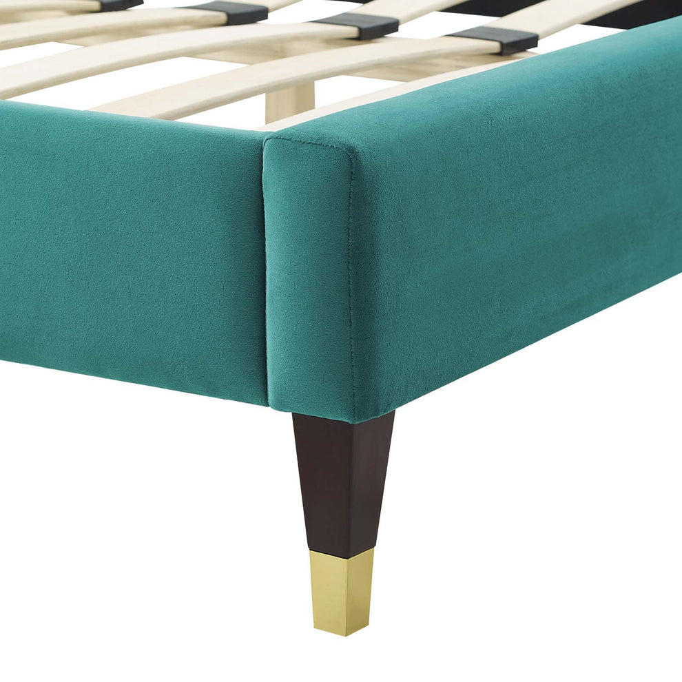 Modway Sienna Performance Velvet Queen Platform Bed - MOD-6713 | Beds | Modishstore - 46