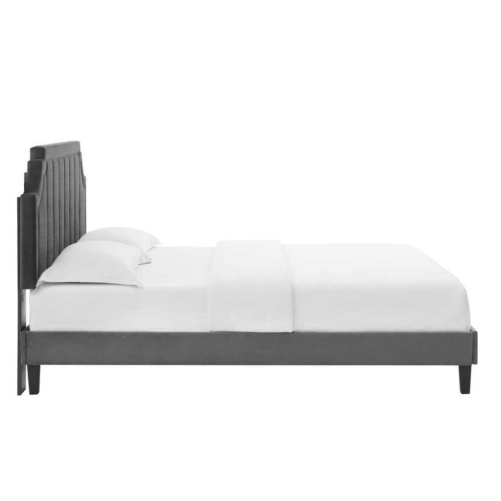 Modway Sienna Performance Velvet Queen Platform Bed - MOD-6714 | Beds | Modishstore - 5