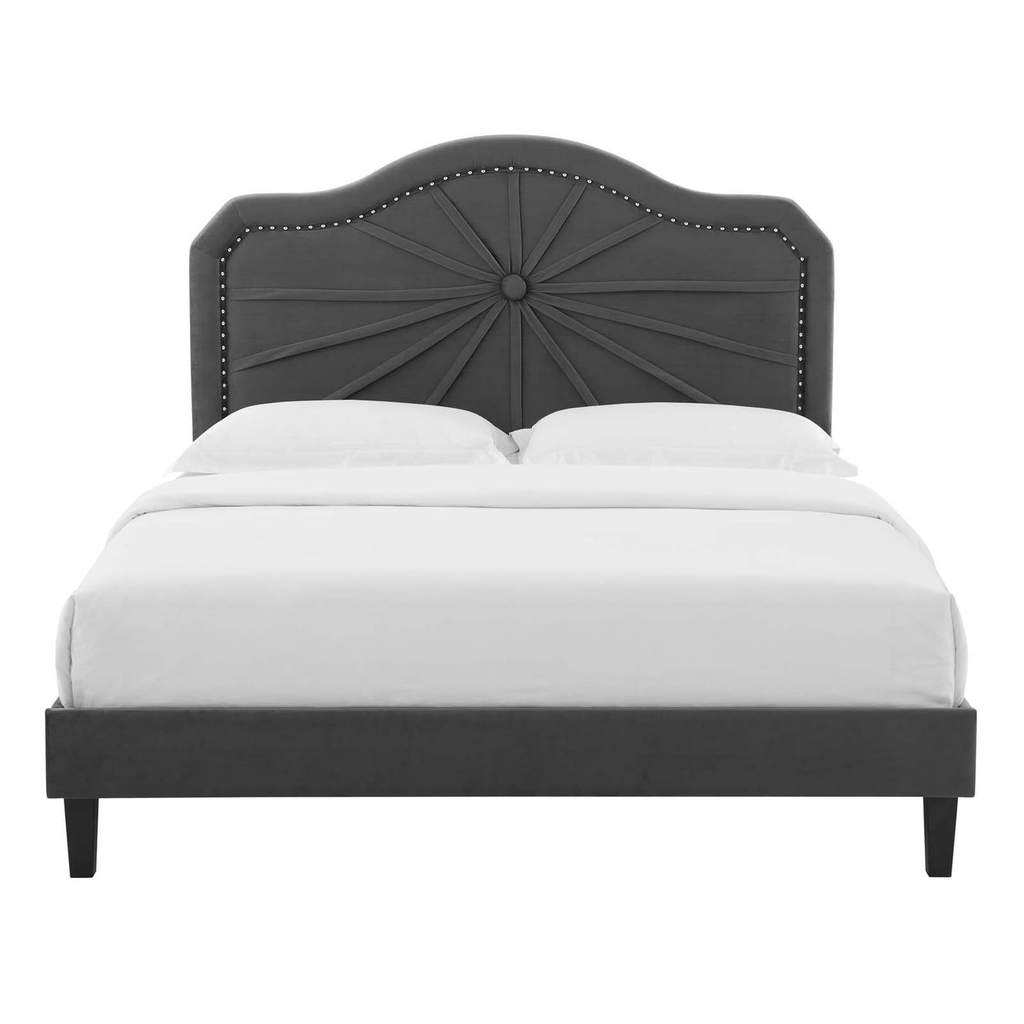 Modway Sienna Performance Velvet Queen Platform Bed - MOD-6714 | Beds | Modishstore - 6