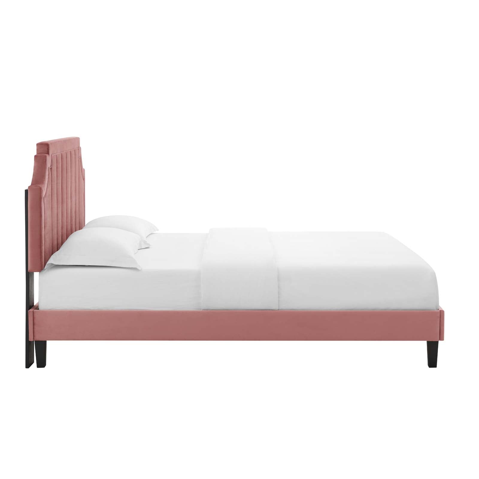 Modway Sienna Performance Velvet Queen Platform Bed - MOD-6714 | Beds | Modishstore - 12
