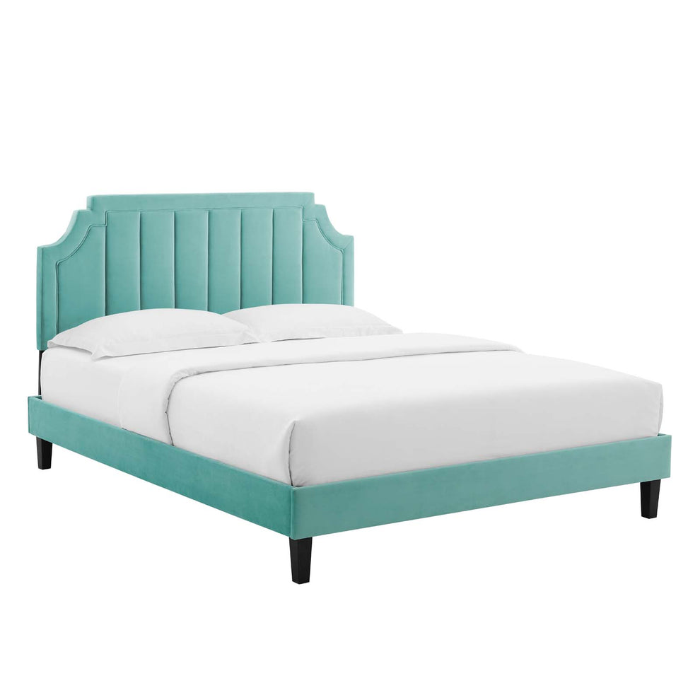 Modway Sienna Performance Velvet Queen Platform Bed - MOD-6714 | Beds | Modishstore - 23