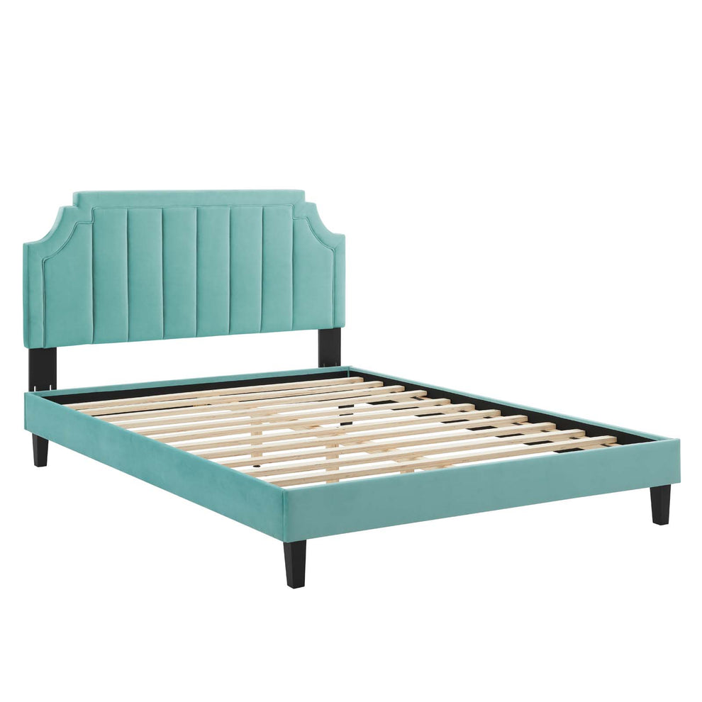 Modway Sienna Performance Velvet Queen Platform Bed - MOD-6714 | Beds | Modishstore - 24