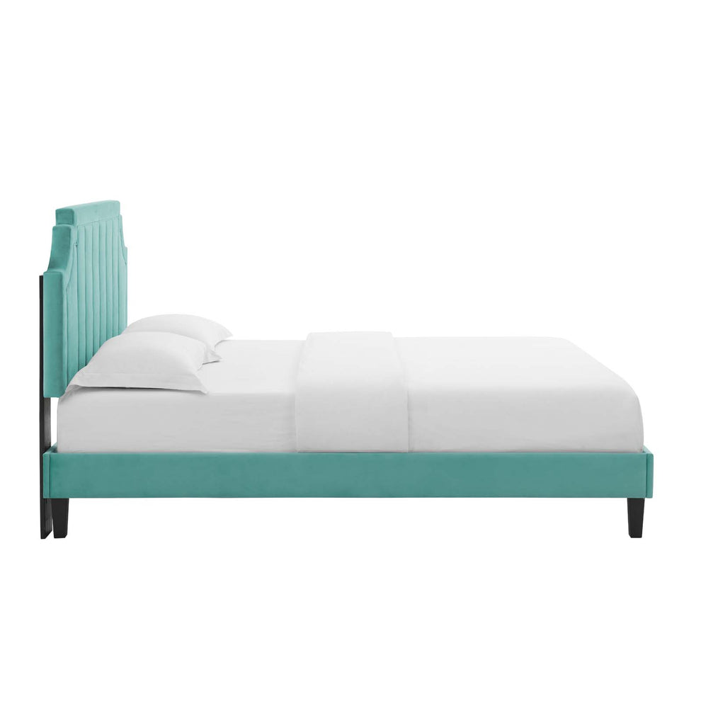 Modway Sienna Performance Velvet Queen Platform Bed - MOD-6714 | Beds | Modishstore - 26
