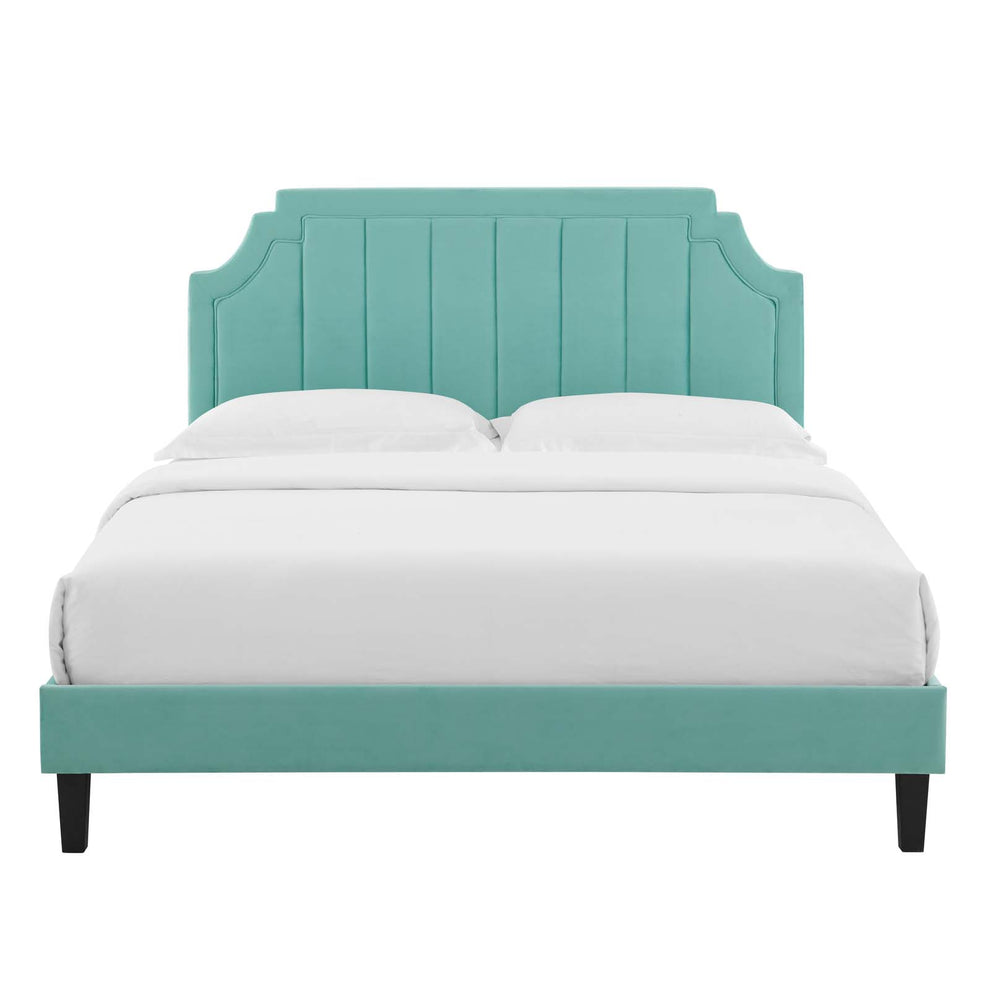 Modway Sienna Performance Velvet Queen Platform Bed - MOD-6714 | Beds | Modishstore - 27