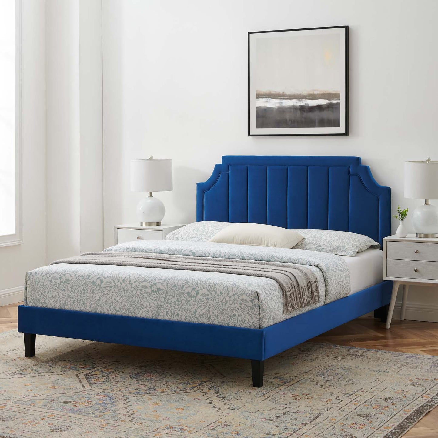 Modway Sienna Performance Velvet Queen Platform Bed - MOD-6714 | Beds | Modishstore - 58