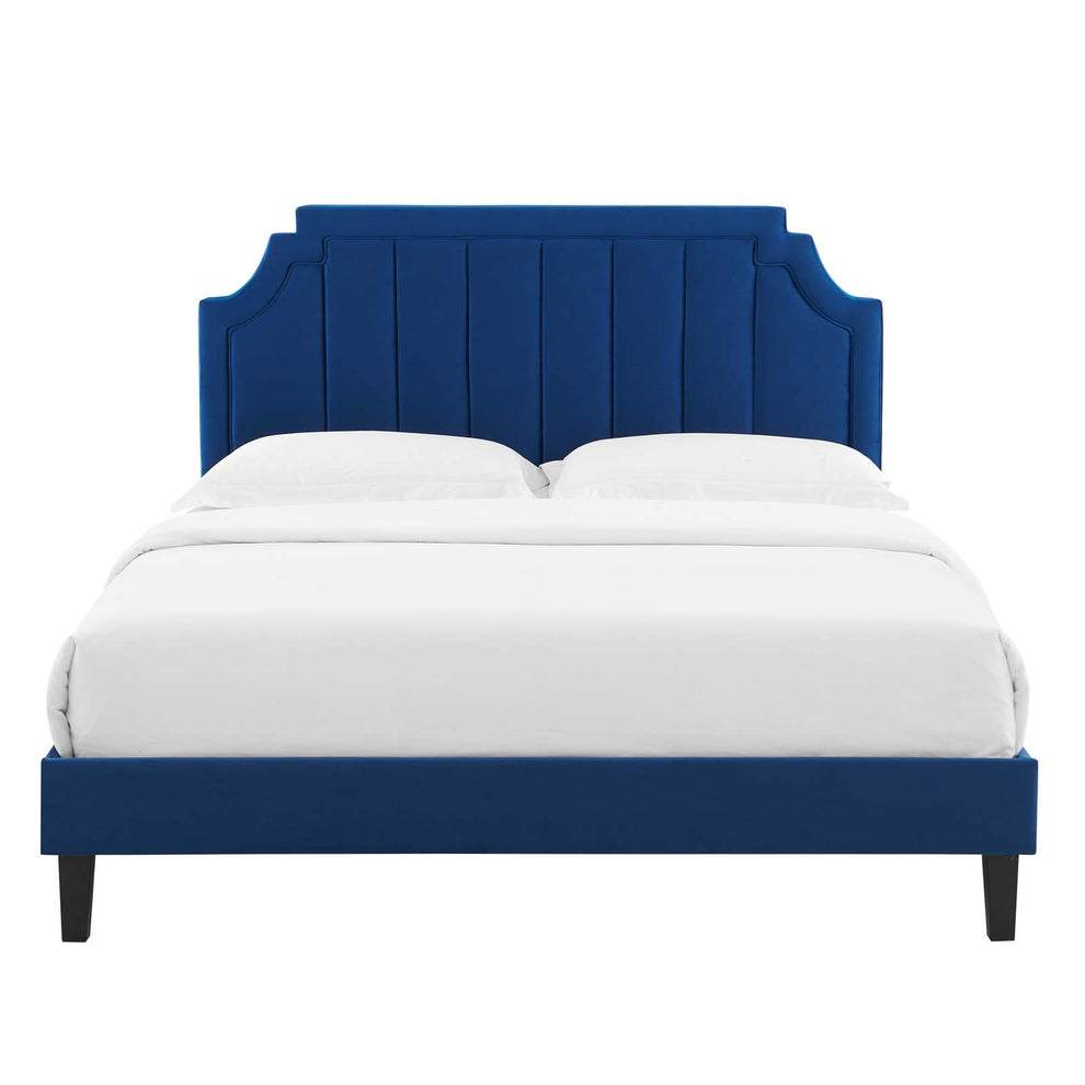 Modway Sienna Performance Velvet Queen Platform Bed - MOD-6714 | Beds | Modishstore - 34
