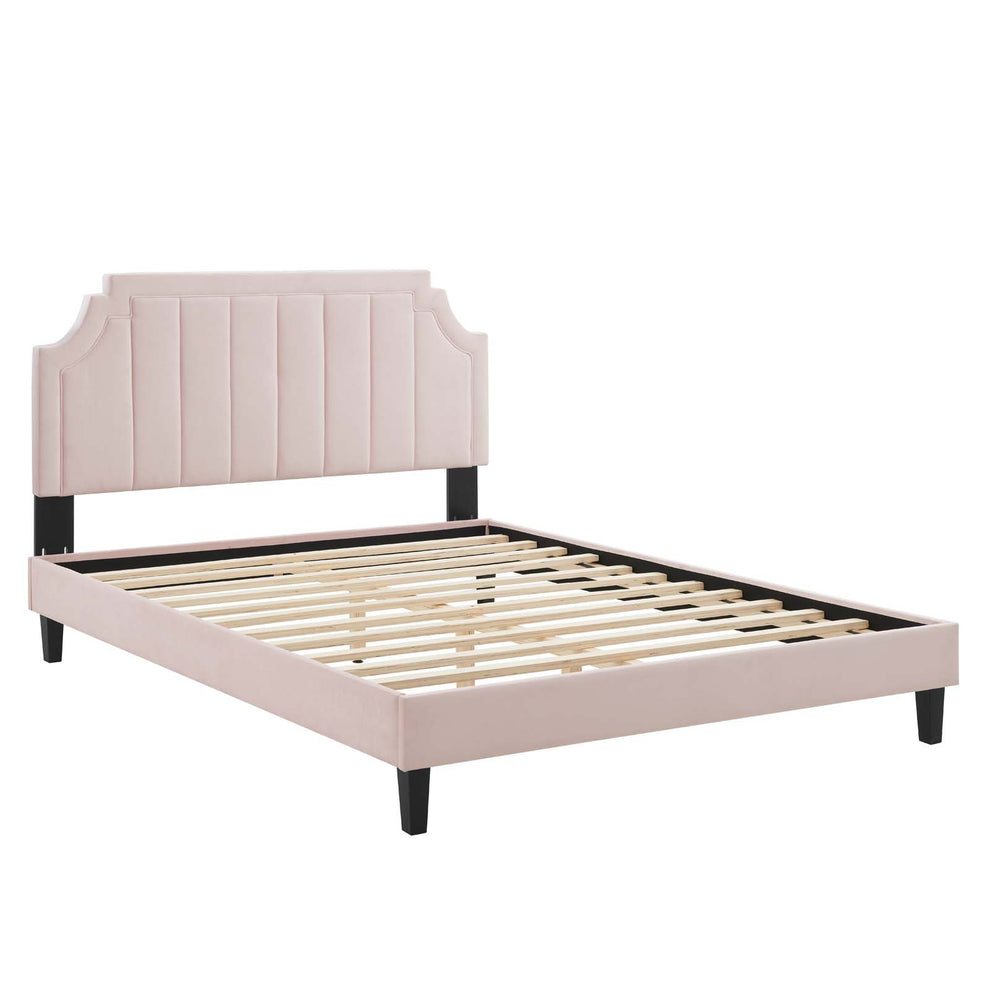 Modway Sienna Performance Velvet Queen Platform Bed - MOD-6714 | Beds | Modishstore - 38