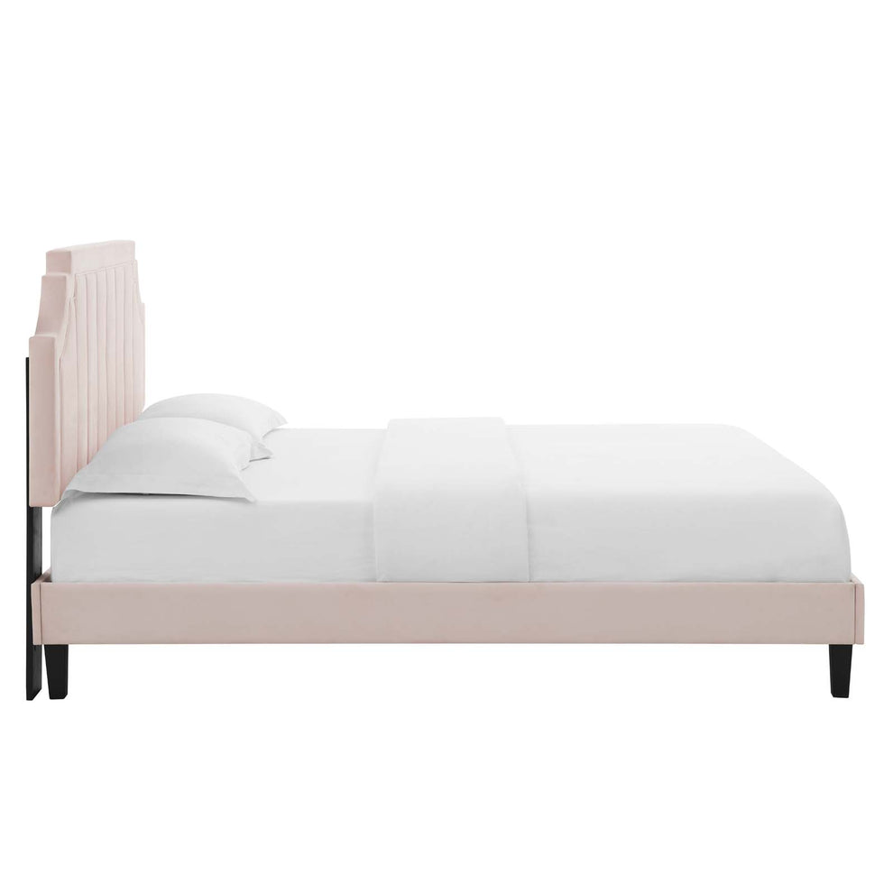 Modway Sienna Performance Velvet Queen Platform Bed - MOD-6714 | Beds | Modishstore - 40