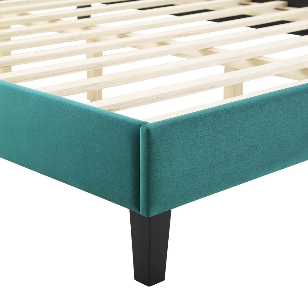 Modway Sienna Performance Velvet Queen Platform Bed - MOD-6714 | Beds | Modishstore - 46