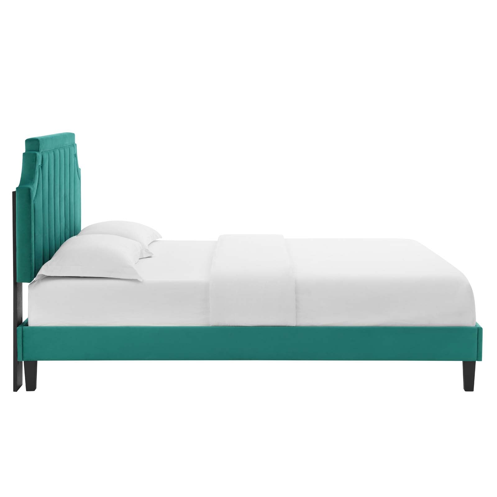 Modway Sienna Performance Velvet Queen Platform Bed - MOD-6714 | Beds | Modishstore - 47
