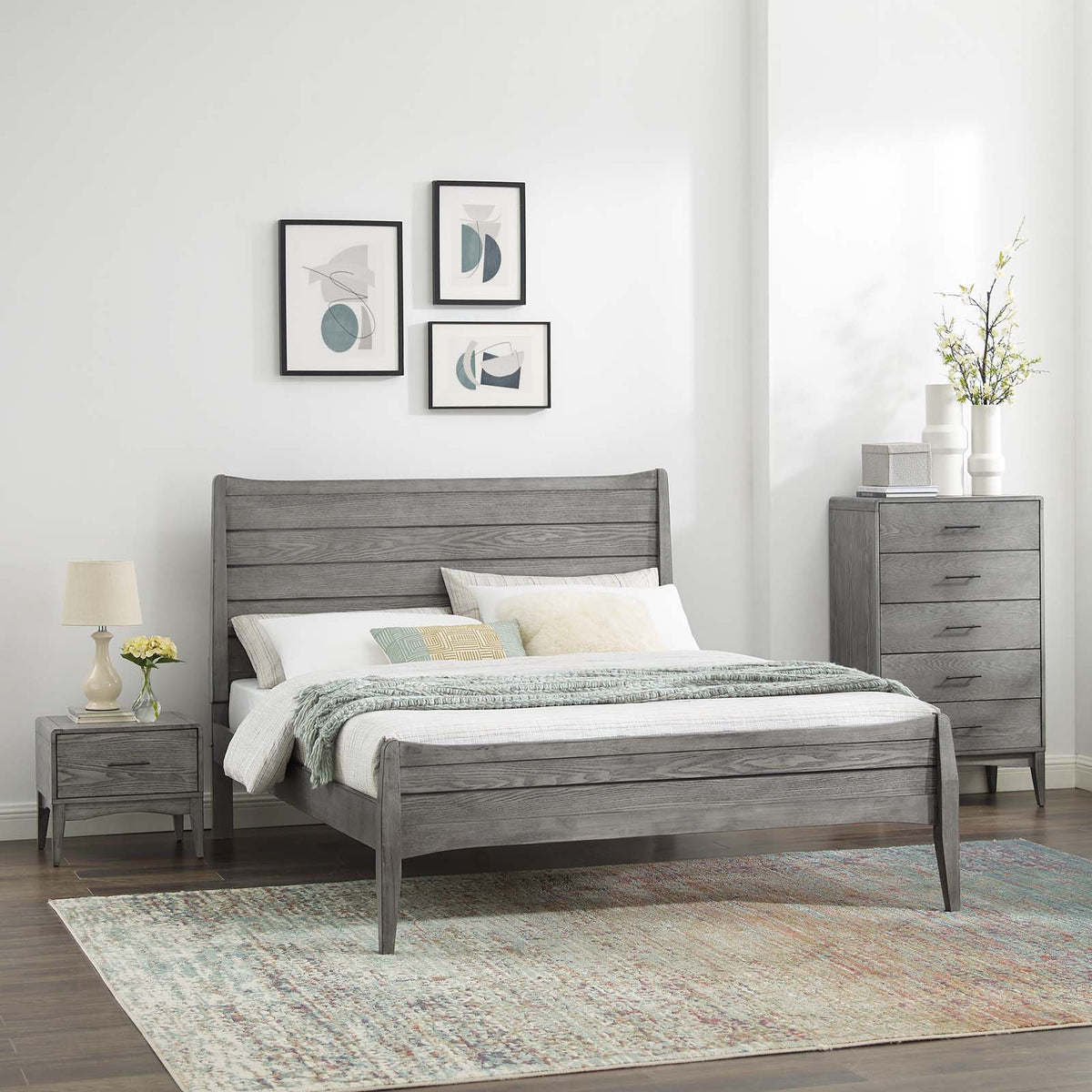 Modway Georgia 3 Piece King Bedroom Set - MOD-6726 | Bedroom Sets | Modishstore - 1