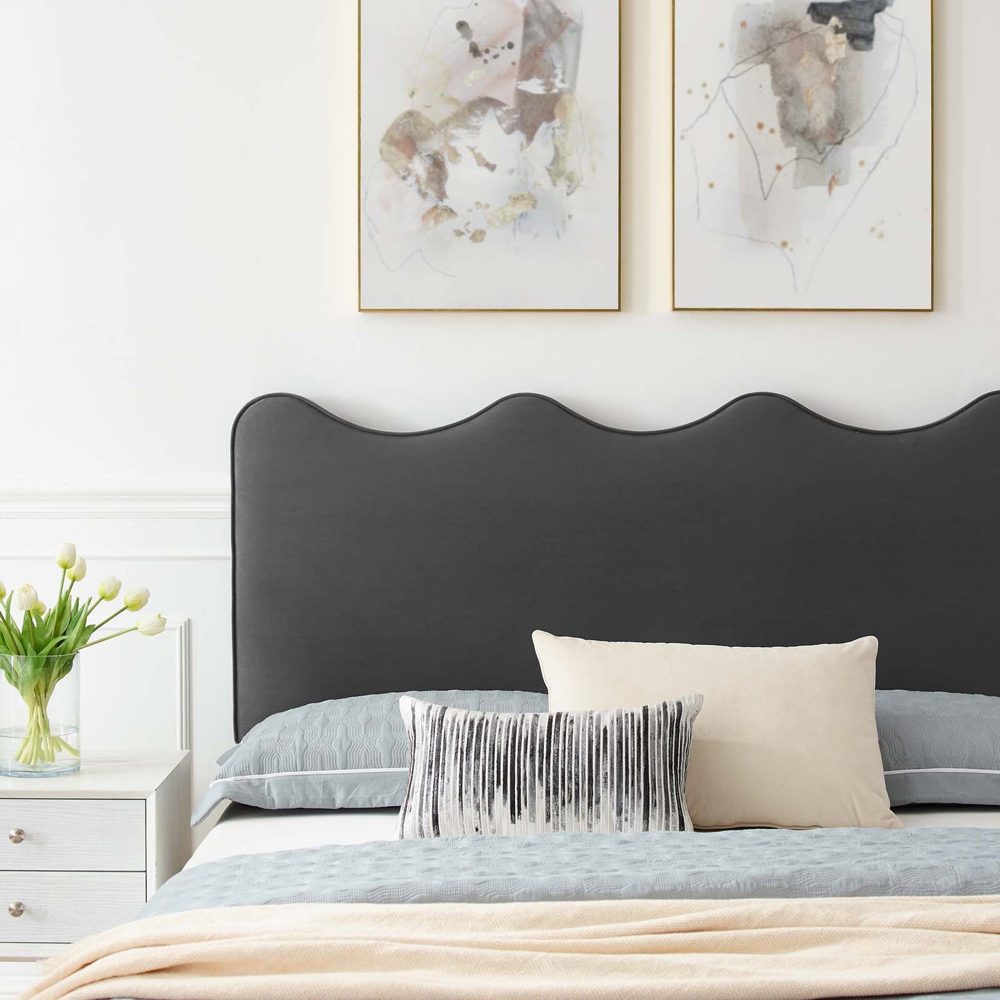 Current Performance Velvet Twin Platform Bed By Modway - MOD-6728 | Beds | Modishstore - 3