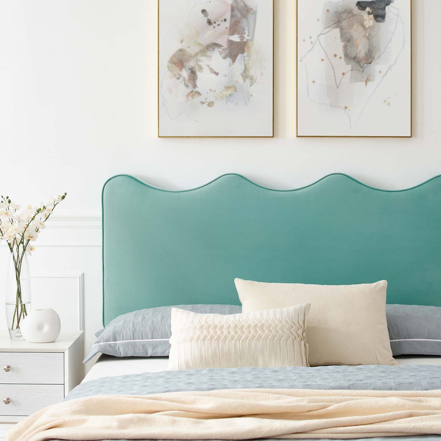 Current Performance Velvet Twin Platform Bed By Modway - MOD-6728 | Beds | Modishstore - 35