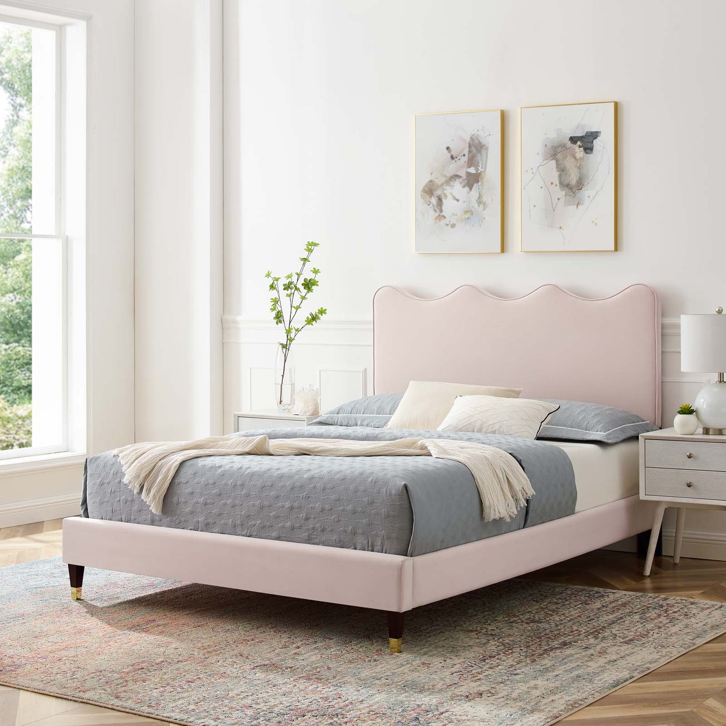 Current Performance Velvet Twin Platform Bed By Modway - MOD-6728 | Beds | Modishstore - 59
