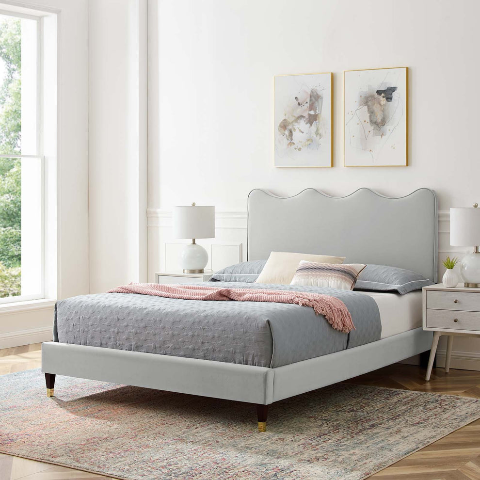 Current Performance Velvet Full Platform Bed By Modway - MOD-6731 | Beds | Modishstore - 26