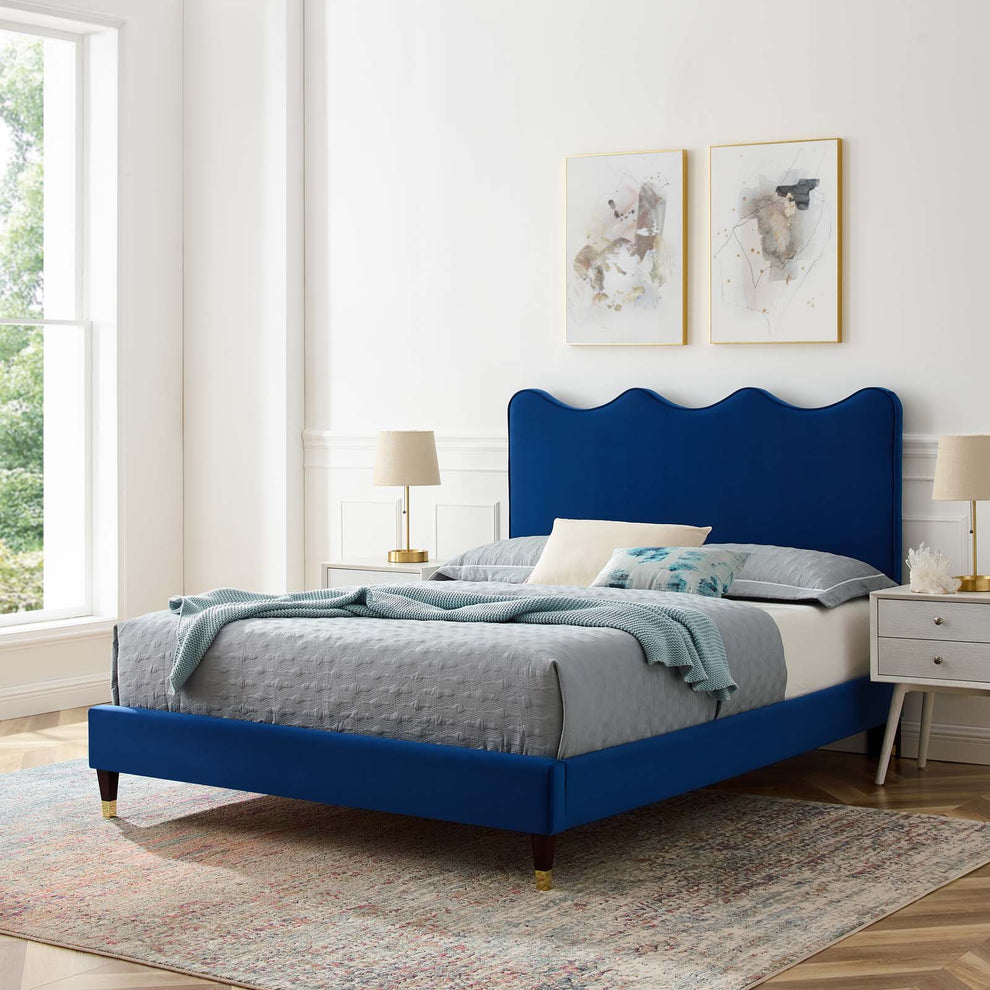 Current Performance Velvet Full Platform Bed By Modway - MOD-6731 | Beds | Modishstore - 48