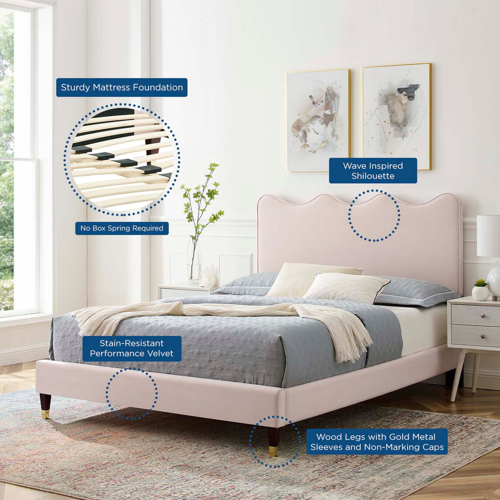 Current Performance Velvet Full Platform Bed By Modway - MOD-6731 | Beds | Modishstore - 58