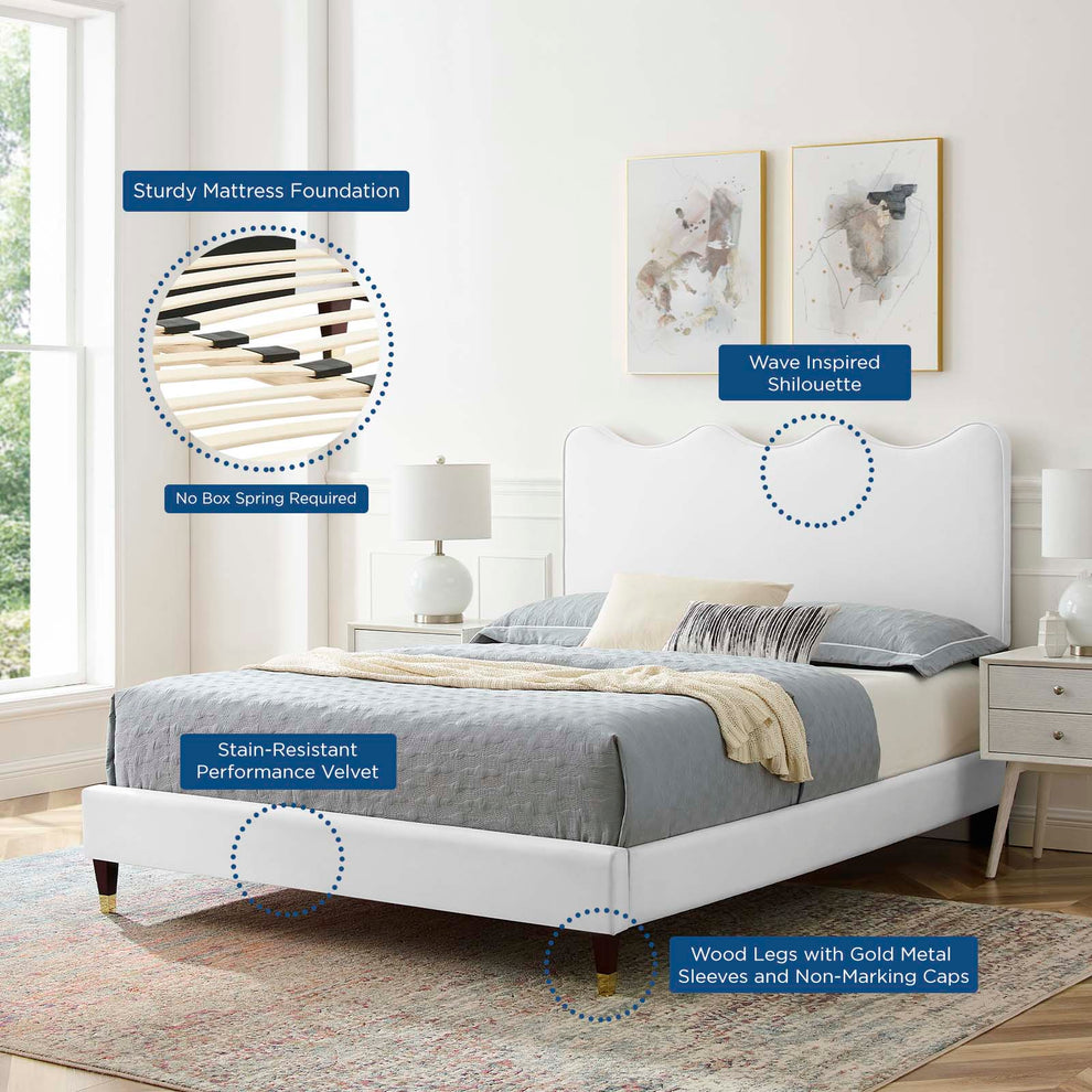Current Performance Velvet Full Platform Bed By Modway - MOD-6731 | Beds | Modishstore - 80