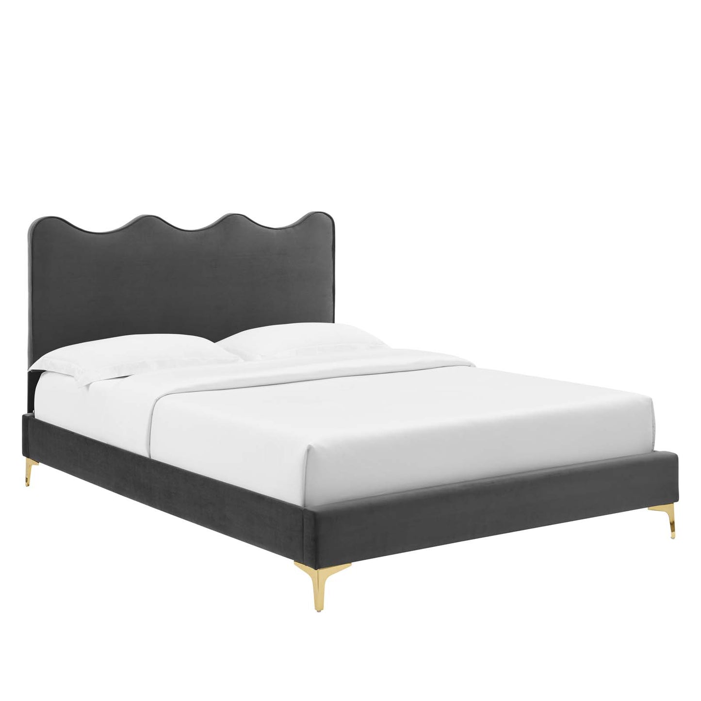 Current Performance Velvet Queen Platform Bed By Modway - MOD-6733 | Beds | Modishstore - 2