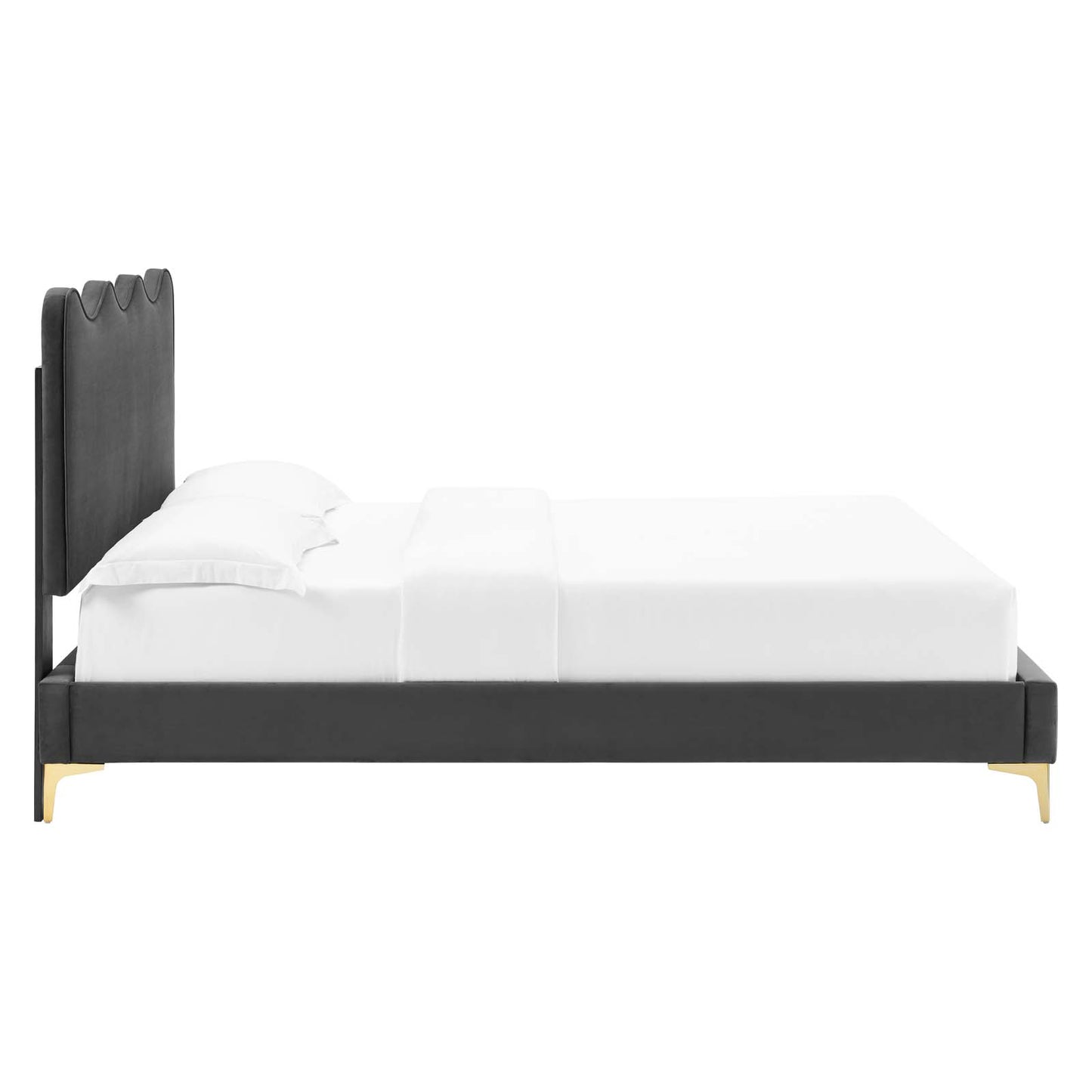 Current Performance Velvet Queen Platform Bed By Modway - MOD-6733 | Beds | Modishstore - 5