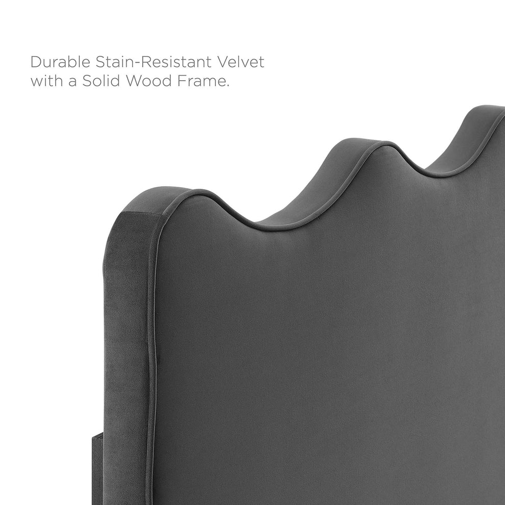 Current Performance Velvet Queen Platform Bed By Modway - MOD-6733 | Beds | Modishstore - 9