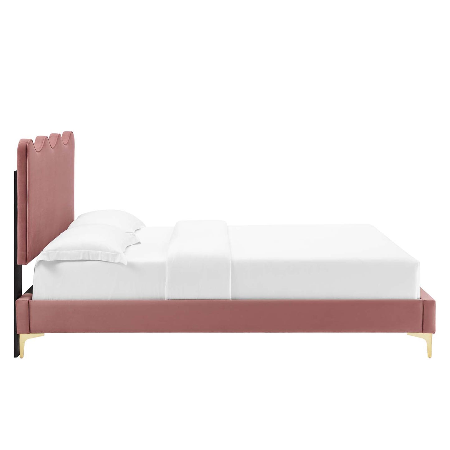 Current Performance Velvet Queen Platform Bed By Modway - MOD-6733 | Beds | Modishstore - 16