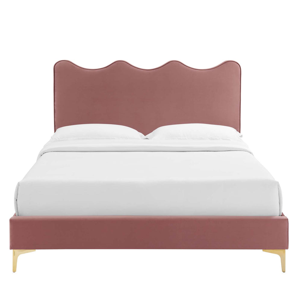 Current Performance Velvet Queen Platform Bed By Modway - MOD-6733 | Beds | Modishstore - 19